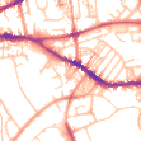 Daytime road noise heatmap for ST4 6AT