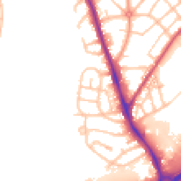 Daytime road noise heatmap for ST4 6LH