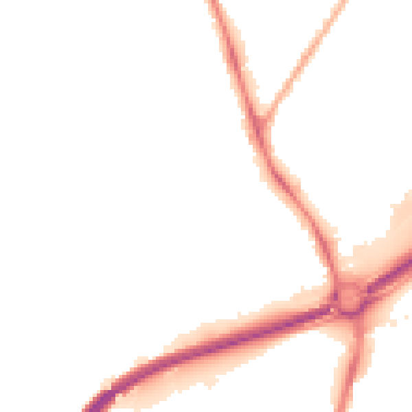 Night-time road noise heatmap for ST4 6LZ