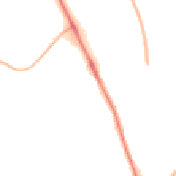 Night-time road noise heatmap for ST4 6PW