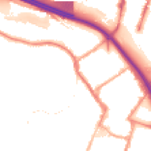 Night-time road noise heatmap for ST4 7GB