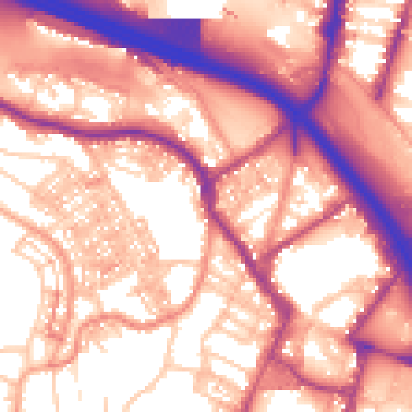 Daytime road noise heatmap for ST4 7GD