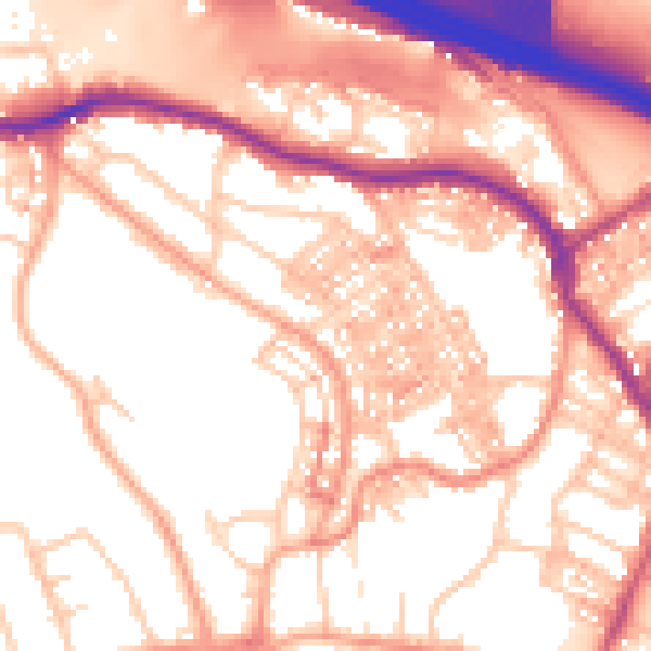 Daytime road noise heatmap for ST4 7HB