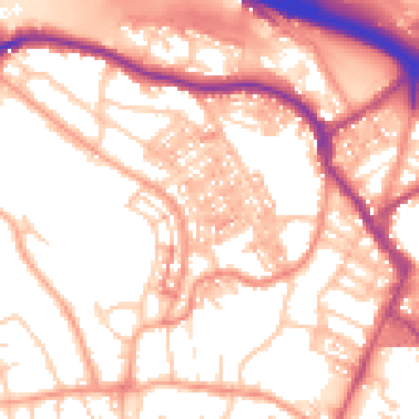 Daytime road noise heatmap for ST4 7HD