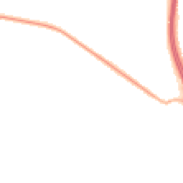 Night-time road noise heatmap for ST4 8AG