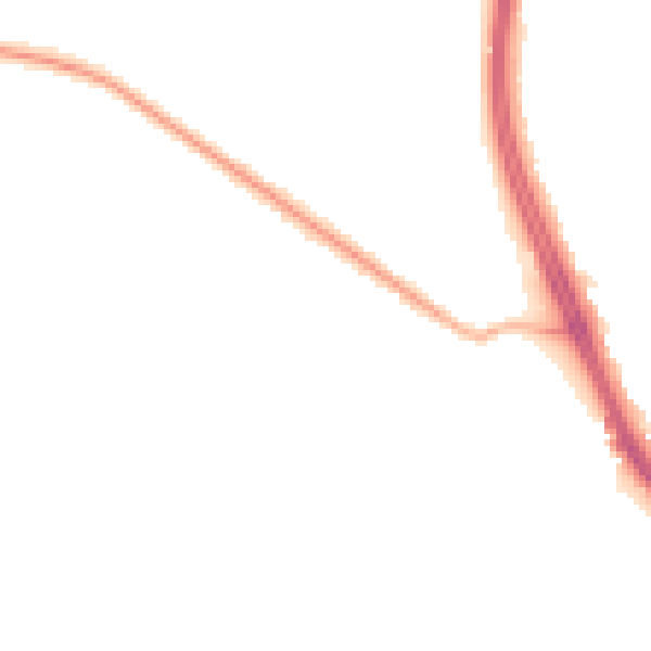 Night-time road noise heatmap for ST4 8AJ