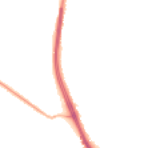 Night-time road noise heatmap for ST4 8EA