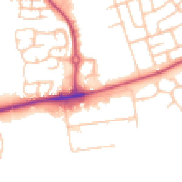 Daytime road noise heatmap for ST4 8HP