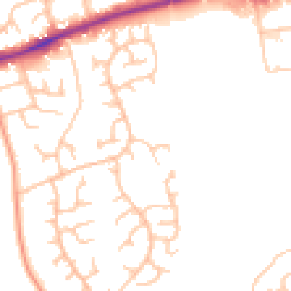 Daytime road noise heatmap for ST4 8XR