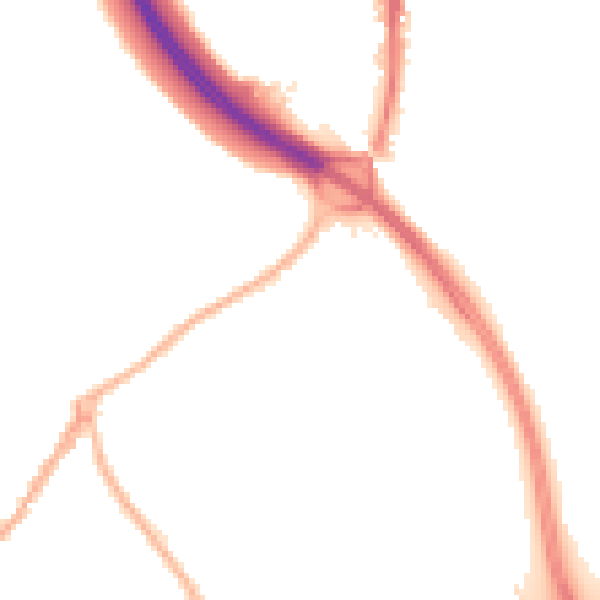 Night-time road noise heatmap for ST5 0AB