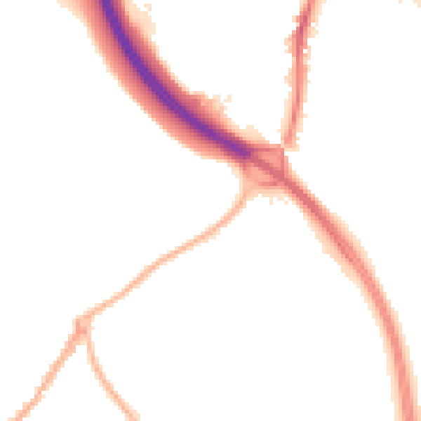 Night-time road noise heatmap for ST5 0AD