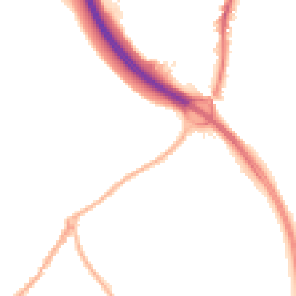 Night-time road noise heatmap for ST5 0AR
