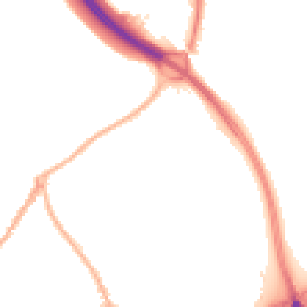 Night-time road noise heatmap for ST5 0AS