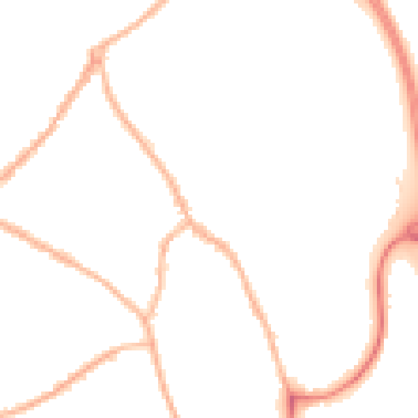 Night-time road noise heatmap for ST5 0BE