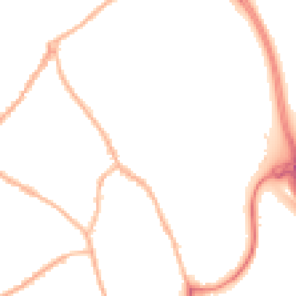 Night-time road noise heatmap for ST5 0BT