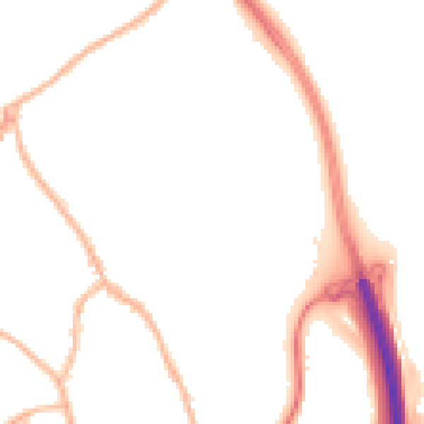 Night-time road noise heatmap for ST5 0BW