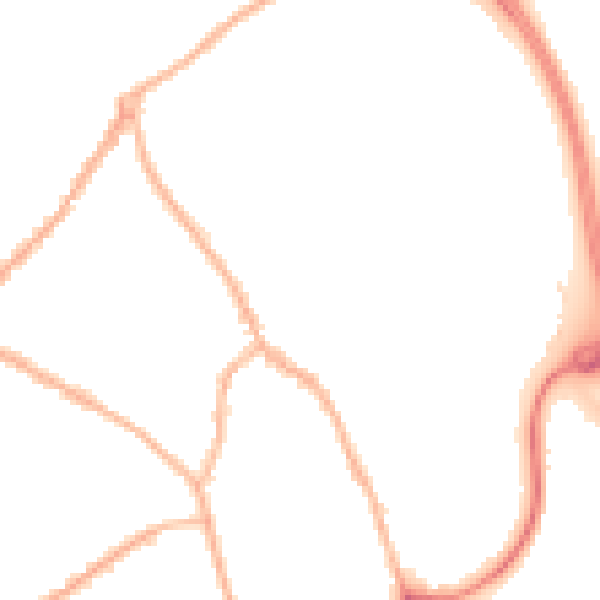 Night-time road noise heatmap for ST5 0BX