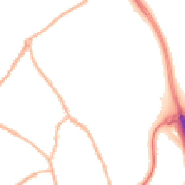 Night-time road noise heatmap for ST5 0BY