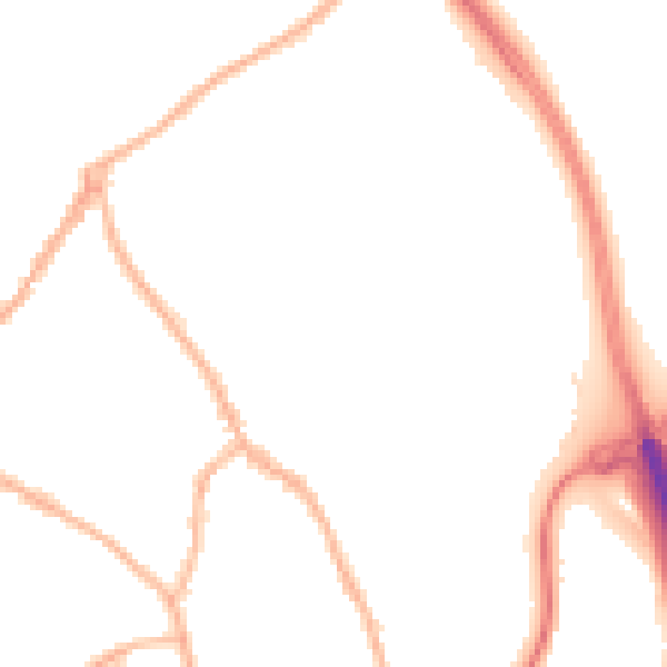 Night-time road noise heatmap for ST5 0DD