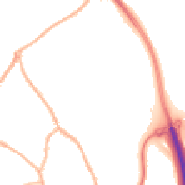 Night-time road noise heatmap for ST5 0DE