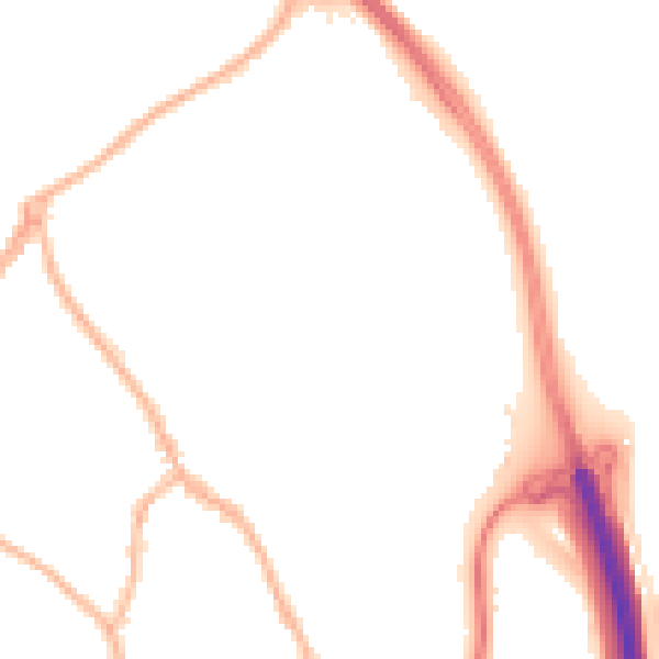 Night-time road noise heatmap for ST5 0DF
