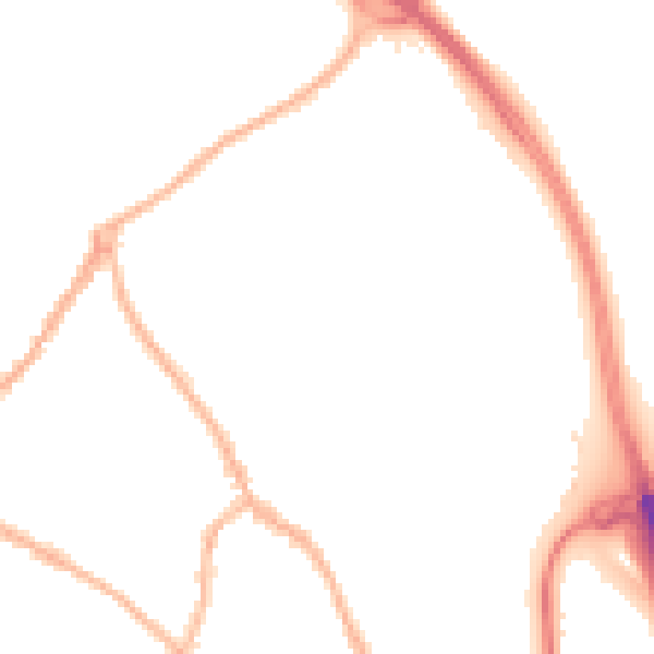 Night-time road noise heatmap for ST5 0DH
