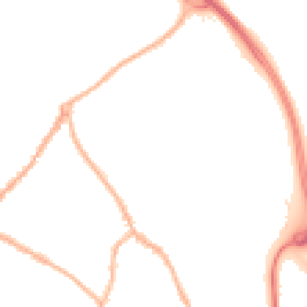 Night-time road noise heatmap for ST5 0DJ