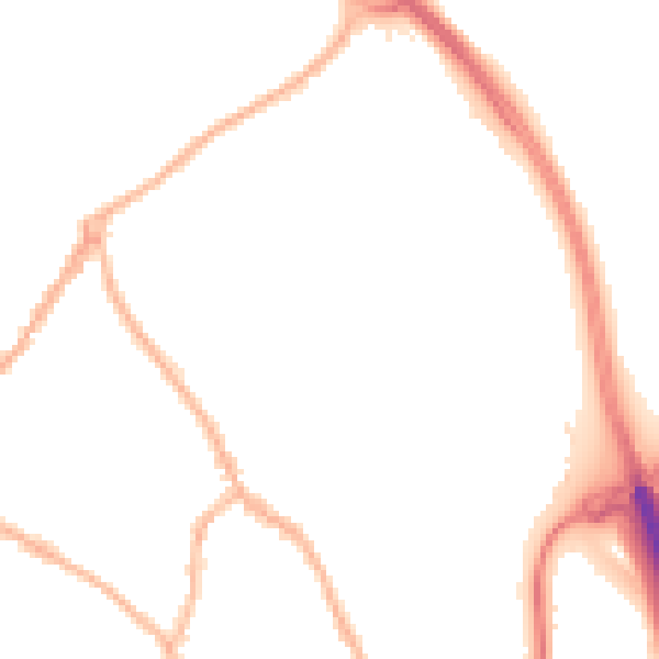 Night-time road noise heatmap for ST5 0DQ