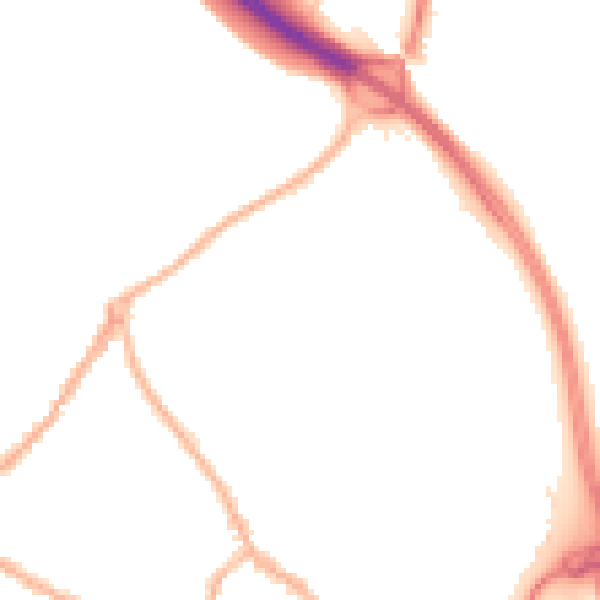 Night-time road noise heatmap for ST5 0DR