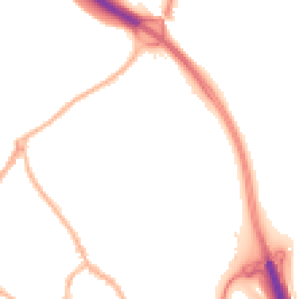 Night-time road noise heatmap for ST5 0DT