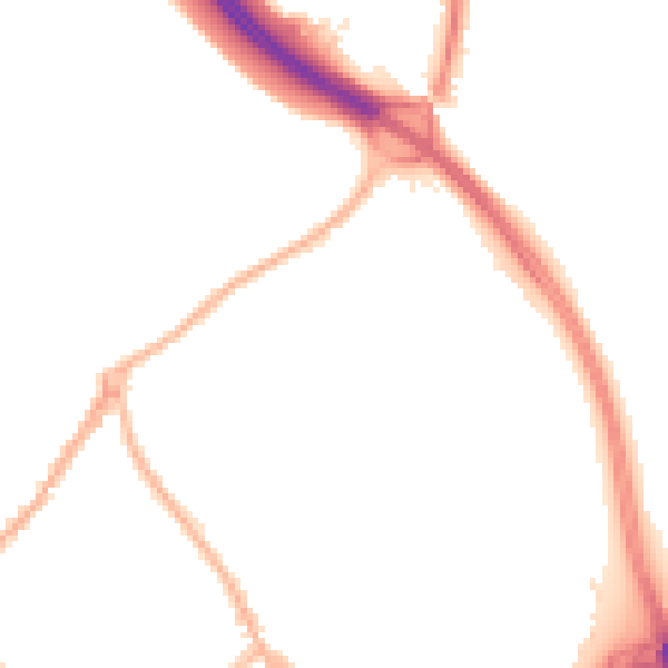 Night-time road noise heatmap for ST5 0DY