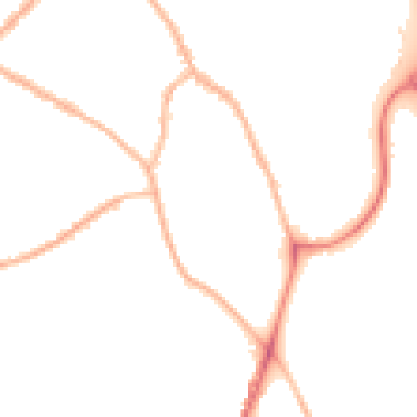 Night-time road noise heatmap for ST5 0GZ