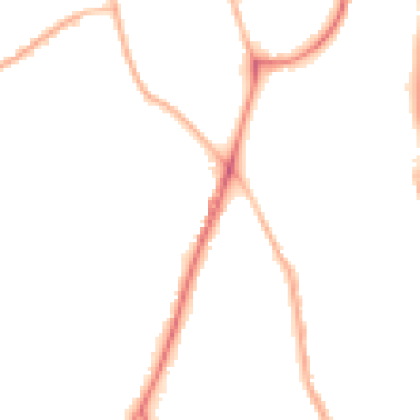 Night-time road noise heatmap for ST5 0JB