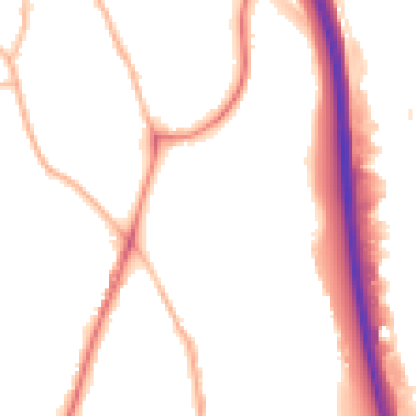 Night-time road noise heatmap for ST5 0JH