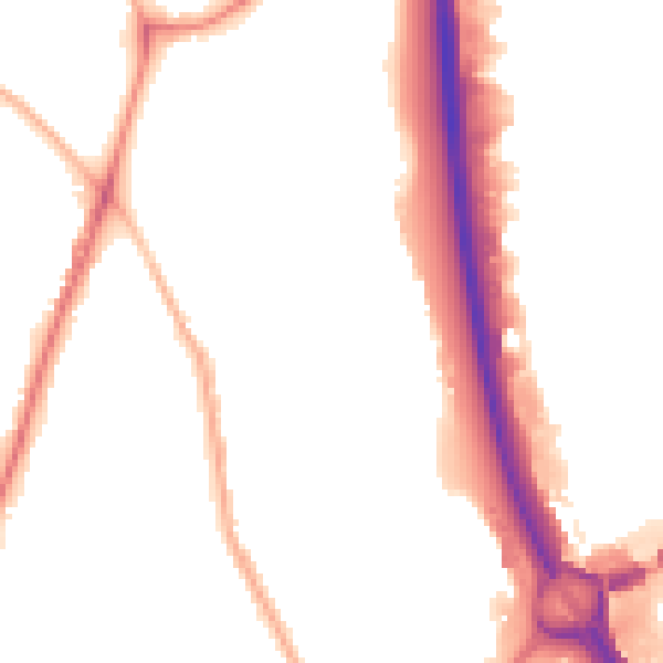 Night-time road noise heatmap for ST5 0JZ