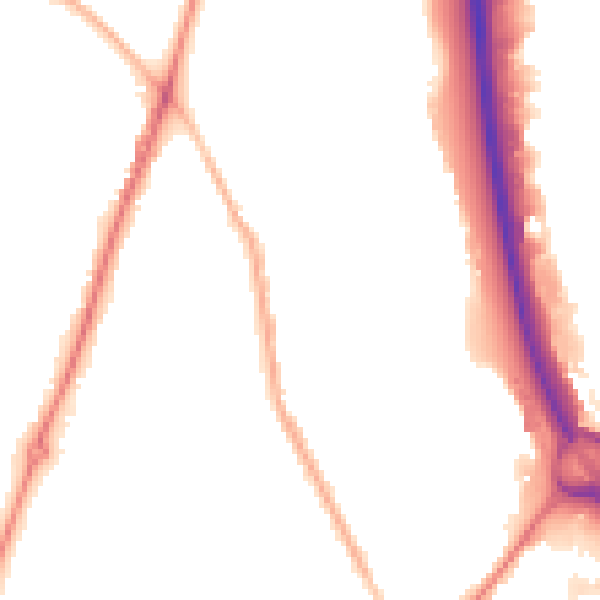 Night-time road noise heatmap for ST5 0RN