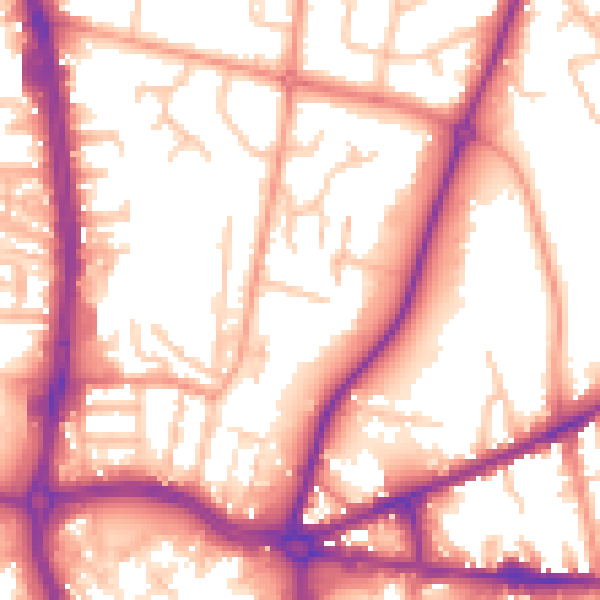 Daytime road noise heatmap for ST5 0ST
