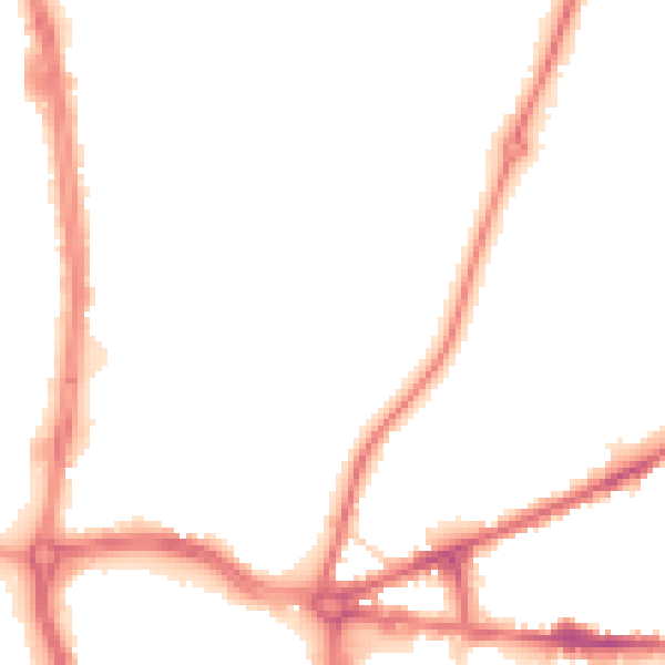 Night-time road noise heatmap for ST5 0ST