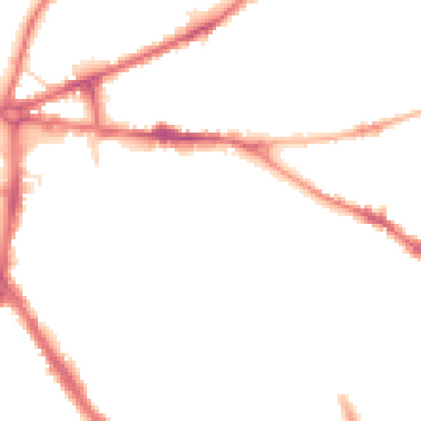 Night-time road noise heatmap for ST5 1DR