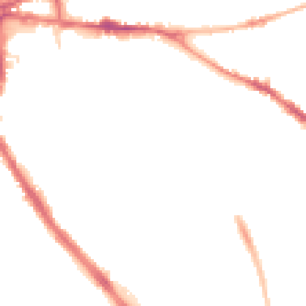 Night-time road noise heatmap for ST5 1DS