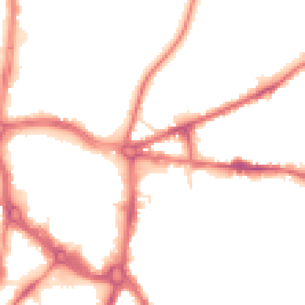 Night-time road noise heatmap for ST5 1HF