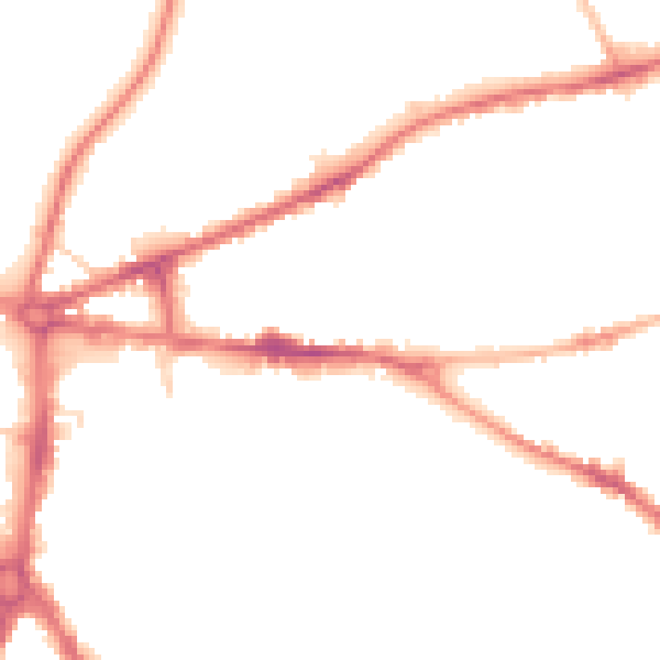 Night-time road noise heatmap for ST5 1JY