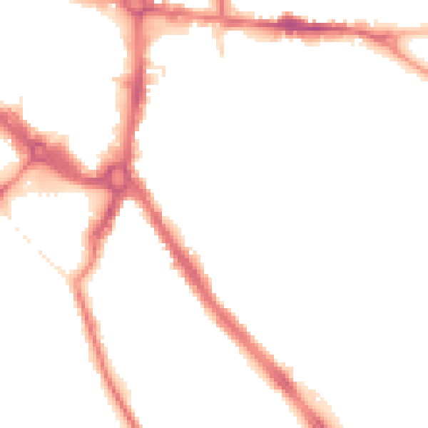 Night-time road noise heatmap for ST5 1LS