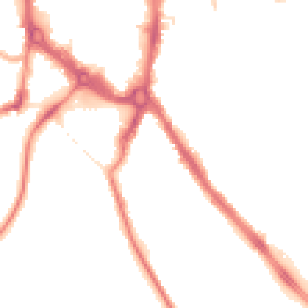 Night-time road noise heatmap for ST5 1LX