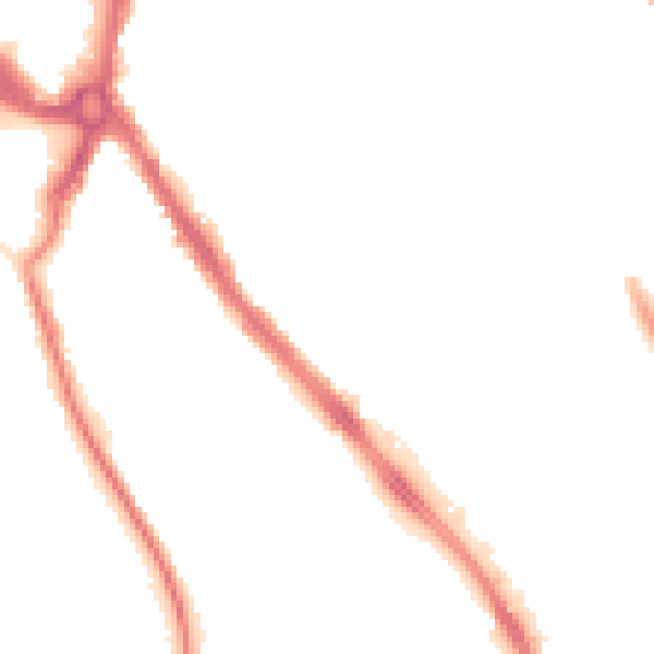 Night-time road noise heatmap for ST5 1NE