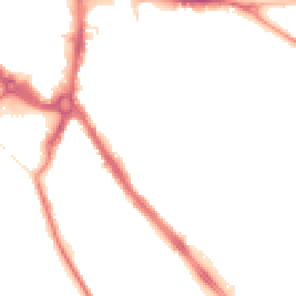 Night-time road noise heatmap for ST5 1NL