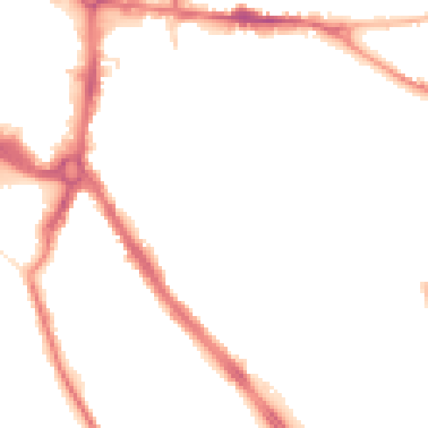 Night-time road noise heatmap for ST5 1NN