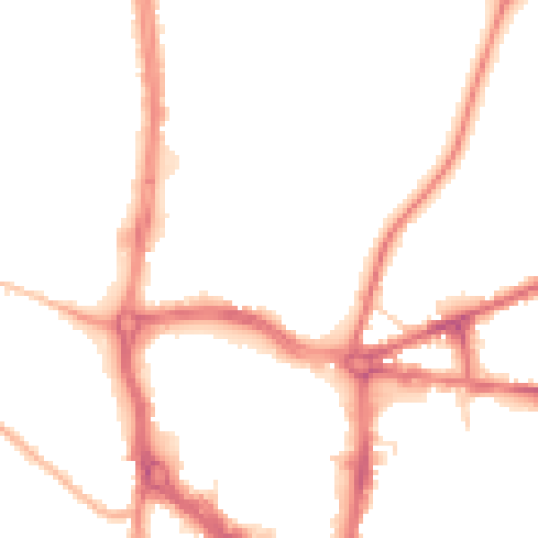 Night-time road noise heatmap for ST5 2BD