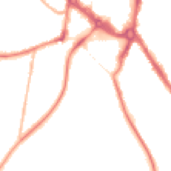Night-time road noise heatmap for ST5 2DX