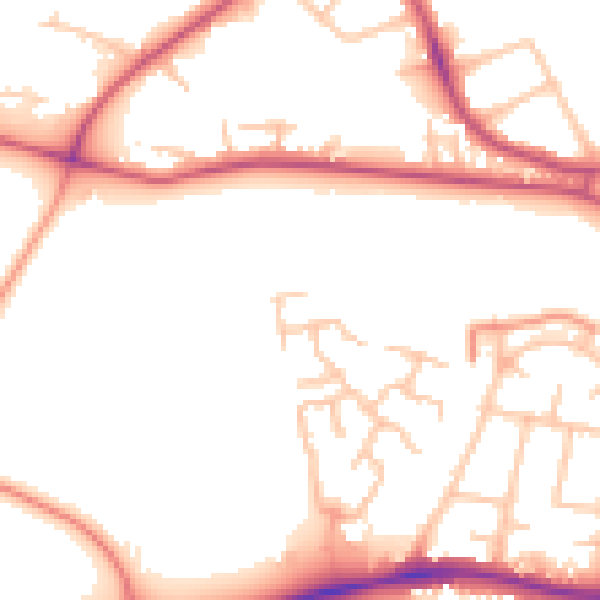 Daytime road noise heatmap for ST5 2GS